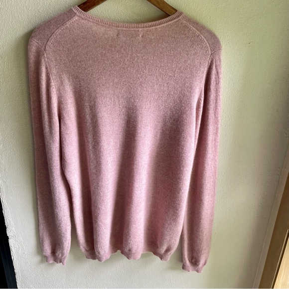 Charter Club Luxury Pure Cashmere Crewneck Sweater. Heathered Pink. Size XL - Picture 16 of 16
